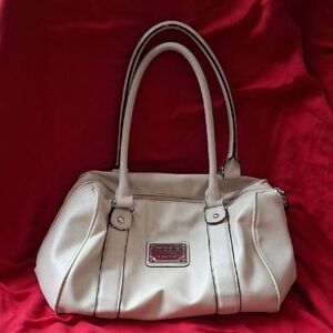Nicole by Nicole Miller Cream Shoulder Bag